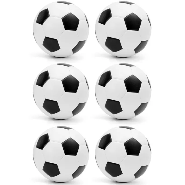 Serenelife 1.3'' Table Soccer Foosball Balls Replacement, (6) Mini Black & White