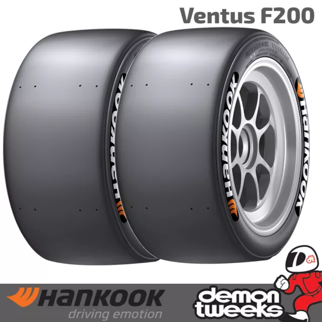 2 X HANKOOK Ventus 240/640 R18 F200 Slick Reifen Medium Compound EUR 557,42