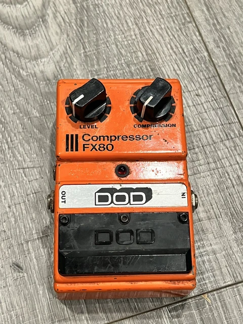 DOD FX80 Compressor - Vintage Guitar Effect Pedal - Made in USA - Early 1980's