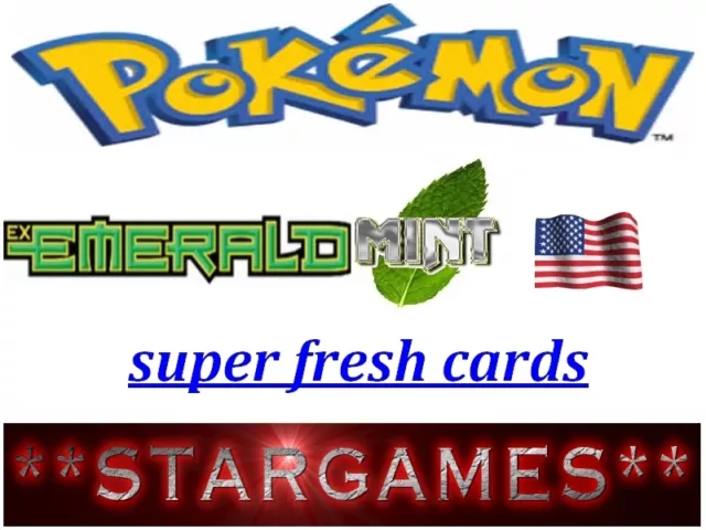 Pokemon Ex Emerald Cards Mint Super Fresh Straight From Booster Choice