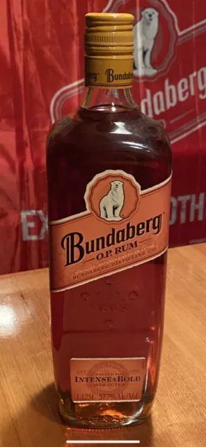 Bundaberg Rum OP Bold And Intense 1125 ML Bottle With Bear 3 Lid