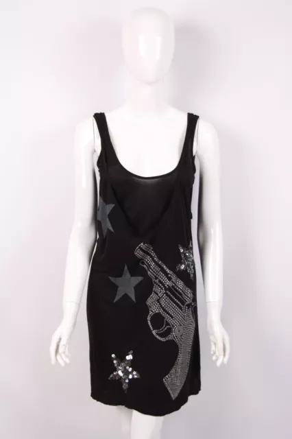 Andy Warhol by Pepe Jeans Sun Tank Dress Rhinestones 2 Layer size M