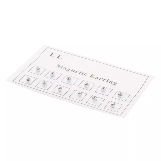 12pcs/Card Magnet Earring Nose Lip Labret Stud Fake Cheater Non Piercing Tragus 2