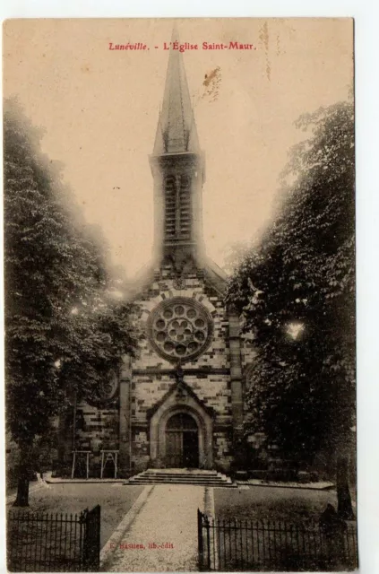 LUNEVILLE - Meurthe & Moselle - CPA 54 - l' église St Maur