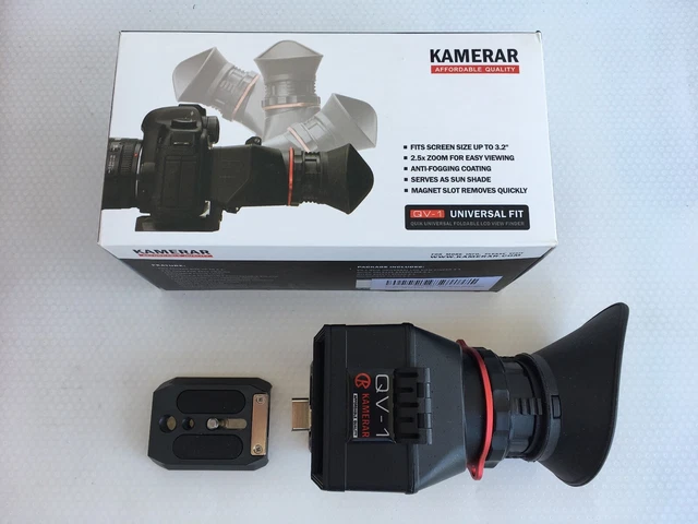 Kamerar QV-1 mirino ingranditore con piastra rapida magnetica