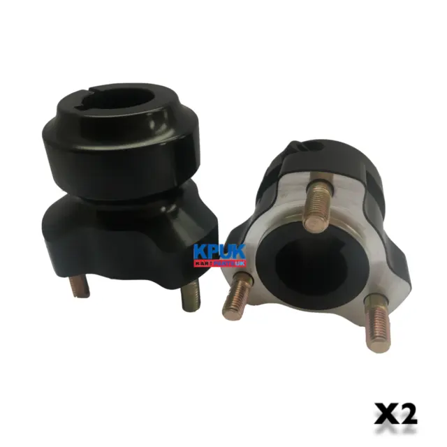 Rear Kart Hubs 25mm x 62mm A Pair (Short) BLACK Karting Cadet Kart Parts UK