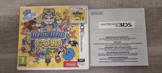 [Nintendo 3Ds] Wario Ware Gold En Boite Avec Notice! Francais!