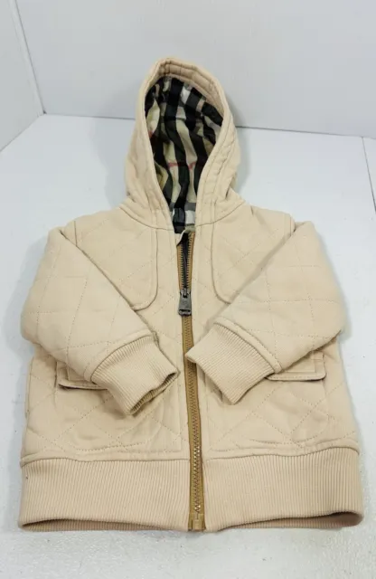 Burberry Baby Hoodie Zip Up Infant Size 6M
