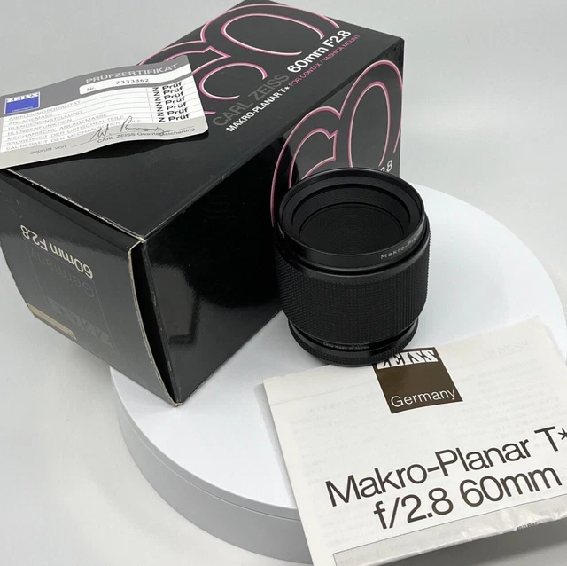 Contax Carl Zeiss 60mm Makro-Planar T 2.8 mit OVP, neuwertiger Zustand 2