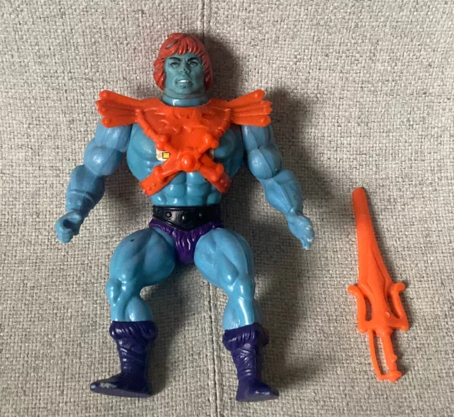 MATTEL Vintage 80’s MOTU Maitre De L’univers Figurine FAKER FAKOR sticker Taiwan