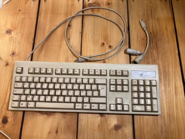 Teclado vintage IBM PC AT 5530K FR Windows 95 DIN conexión teclado AZERTY