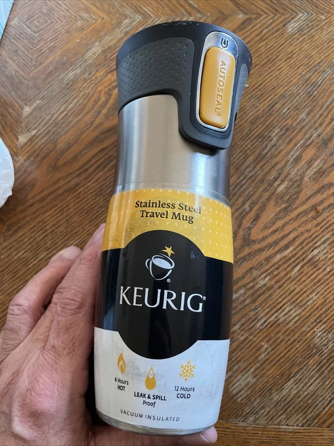 KEURIG Stainless Steel Travel Mug ~ Hot / Cold ~ CONTIGO AutoSeal