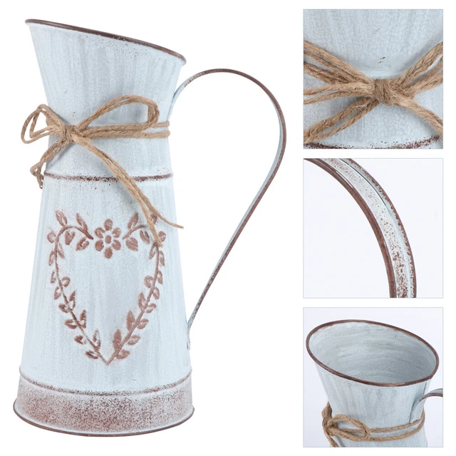 Vasca Per Uccelli E Farfalle In Metallo – Abbeveratoio A Palo Con Fiore, Diametro 14 Cm, Altezza 65 Cm, Resistente Alle Intemperie