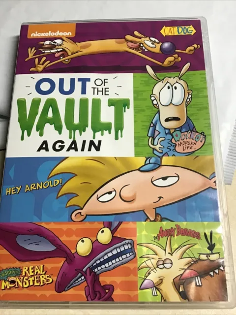 Nickelodeon Out Of The Vault Again DVD CatDog Hey Arnold Angry Beaver Real Monst
