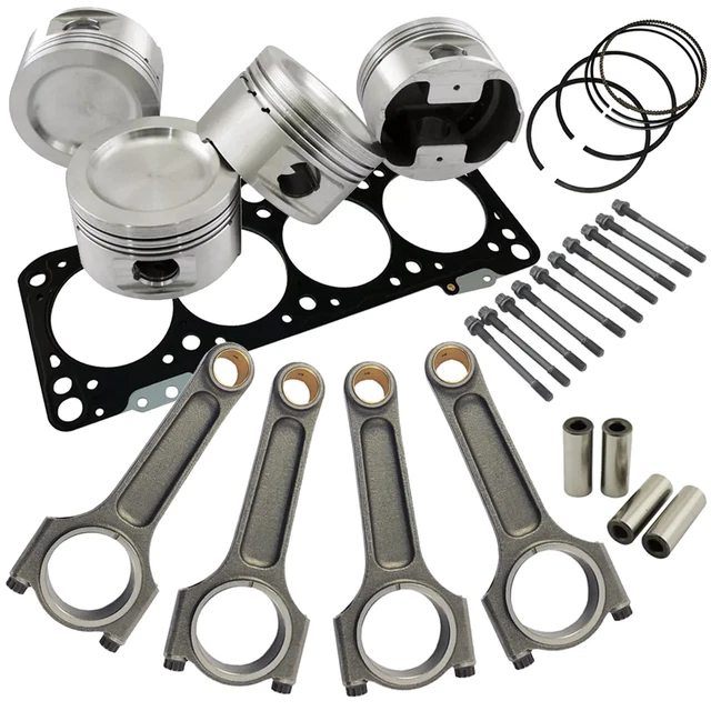 Forged piston and Connecting rod kit + 118mm head stud + MLS decompression head