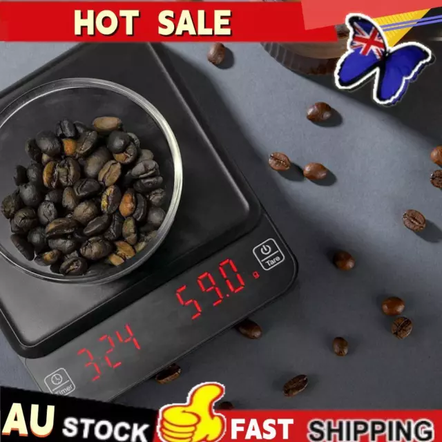 Digital Coffee Scale with Timer Drip Espresso Scale for Pour Over (USB Charging)