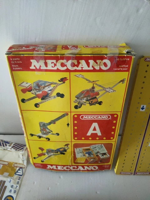 Boîte De Construction Meccano Vintage – N° 086400 – Fabrication France – Année 1980 – Métal Et Plastique