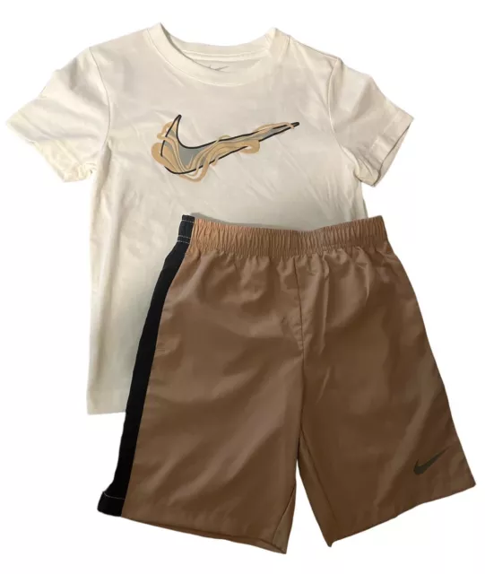 Nike 2 Piece T-Shirt & Shorts Set Boys Size   6/7 NWT