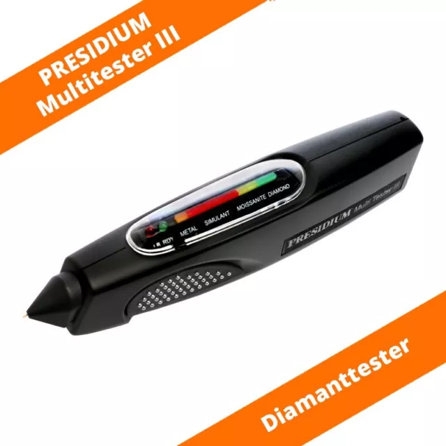 PRESIDIUM Multitester III Diamantprüfgerät Diamond Kombi Tester Diamanttester