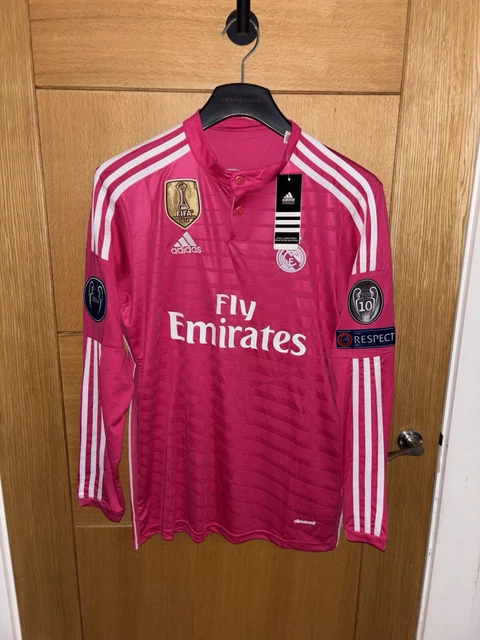 Maillot Extérieur Rose Real Madrid 2014/15 - Taille M, 100% Authentique Adidas, Cult Classic