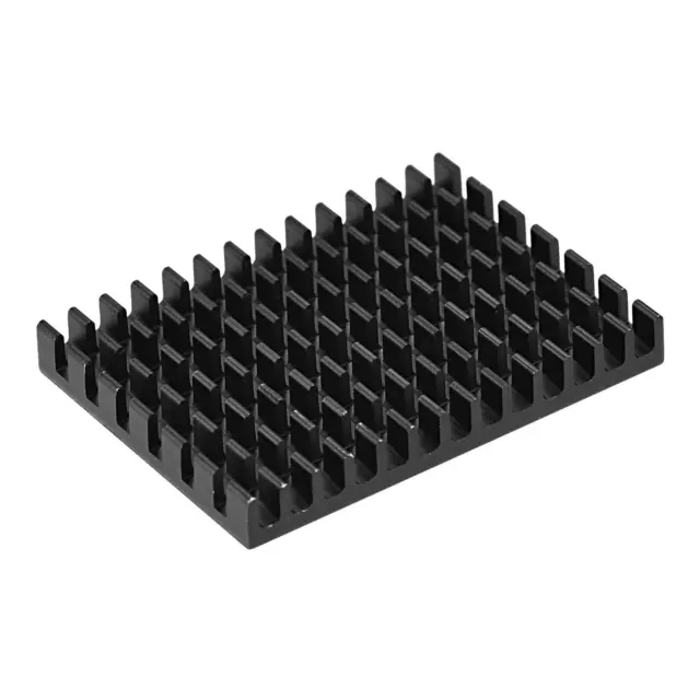 6 Stück Kühler Alu Kühlkörper 30x40x5mm für CPU mit Selbstklebepad Schwarz