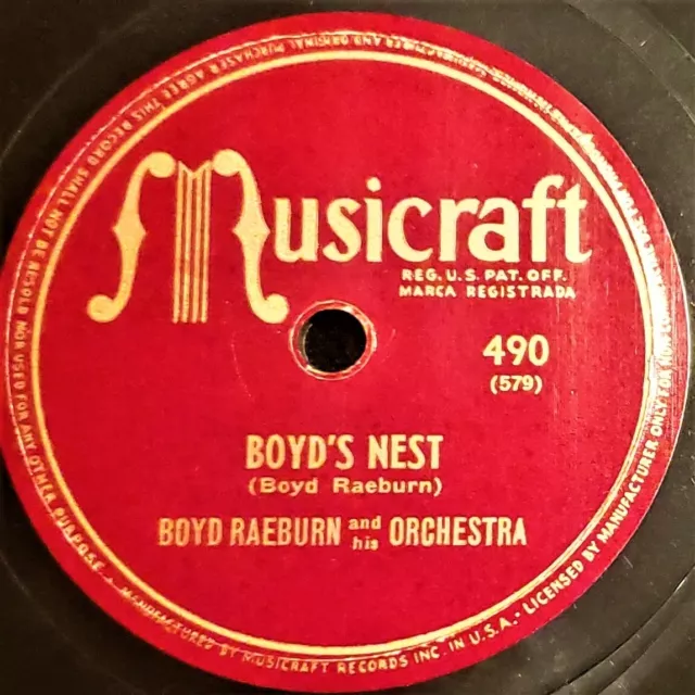 Boyd Raeburn And Orch | Boyd's Nest / Blue Prelude | Musicraft EP 1947 Jazz