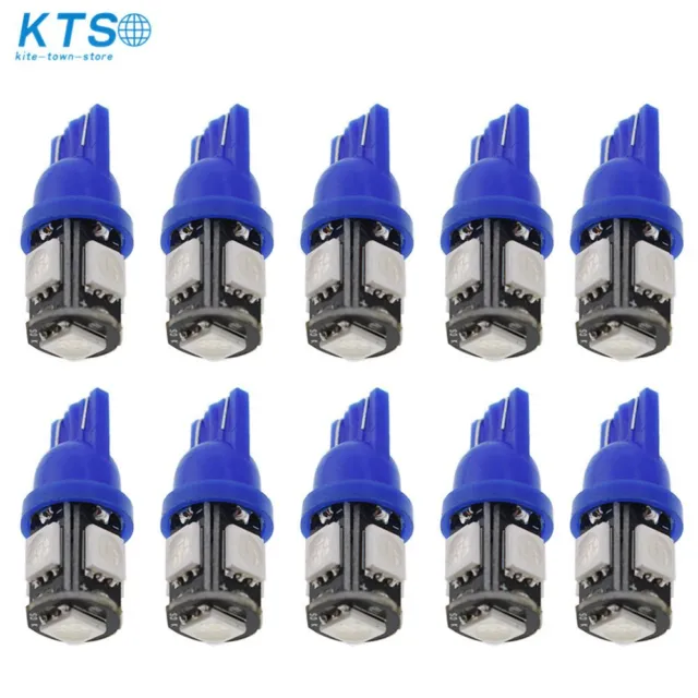 10X Ice Blue LED Instrument Dash Cluster Light Bulbs T10 194 168 2825 For Toyota