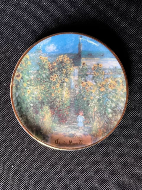 Goebel Miniteller C. Monet, Le jardin de l'artist, Artis Orbis, 10 cm, Porzellan
