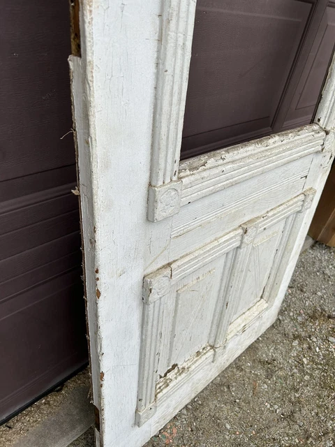Antique Vintage Victorian Entry Wood Door 7