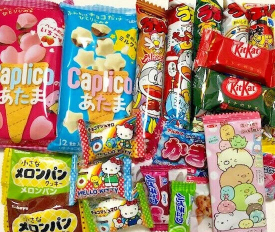 Japanese Candy Cute Sweets Set Chocolate KitKat Cookie Yummy-Stick Hi-Chew etc