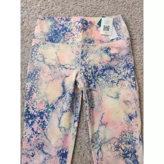 (V) NEW Roxy women's Kaileo High-Waisted Ankle Leggings multicolor XL 2