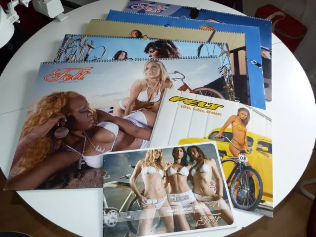 FELT Bicycles Cruiser Kalender Hot Rod Bikes Babes Beaches Pirelli Rare Sammlung