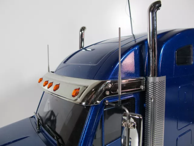 Pair Mirror T-Mount simulate CB Spring Metal Antenna Tamiya 1/14 RC Semi Truck