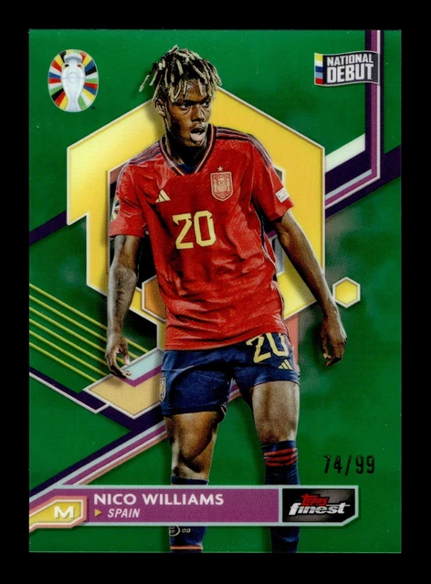 LAME YAMAL RC réfracteur vert 2024 Topps loong chinois rouge jade FC