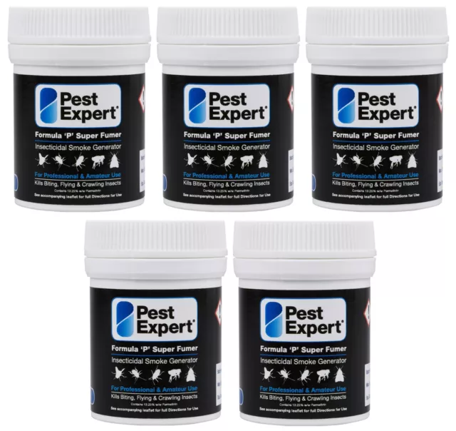 Flea Bomb Foggers For House Treatment Pest Expert Formula 'P' Supersize 5 x 11g