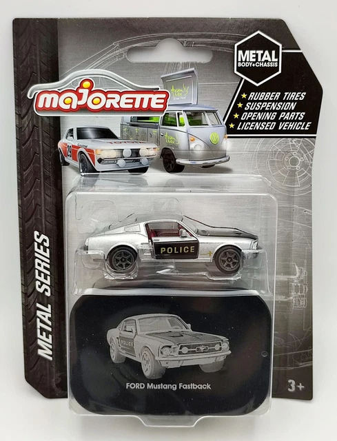 1:12 NOREV Ford MUSTANG Fastback Gt 1968 Lumière Bleu Métallisé