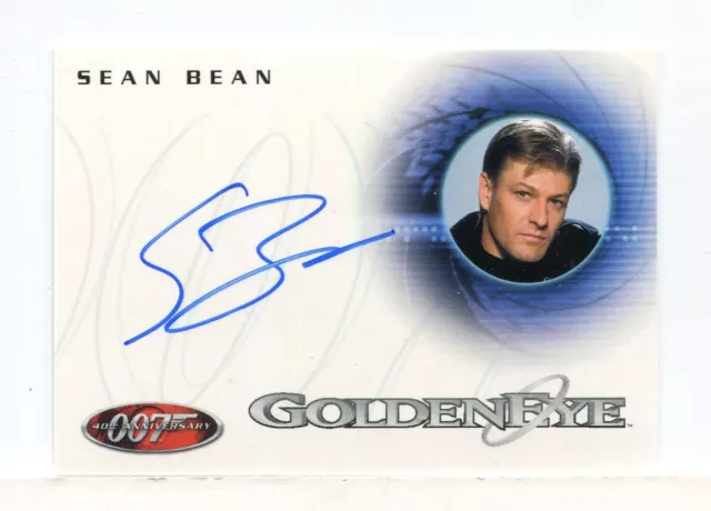 James Bond 40th Anniversary Expansion Sean Bean Autograph Card A26