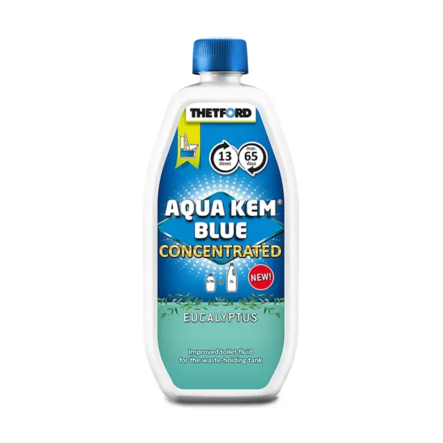 Thetford Aqua Kem Blue Eucalyptus Concentrated 780Ml Bottle of Toilet Chemical