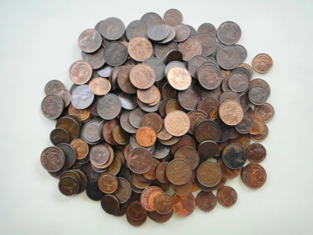 BULK 1c 2c Coins Mixed 1kg Kilogram Australian One Two Cent Copper Circulated