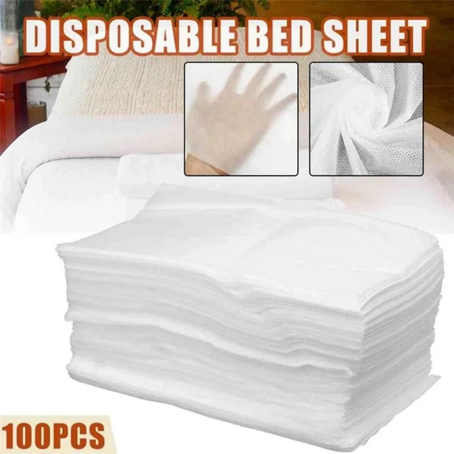 100x Draps De Table  Jetables Respirants Pour Esthéticienne De Lit De
