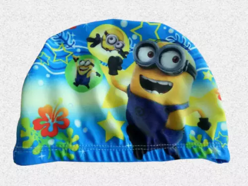 Kids Swimming Hat Disney Cartoon Character Kids Children Fabric SwimCap Flexible 3