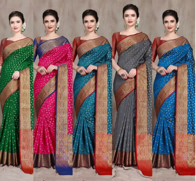 Banarasi silk saree indian bridal wedding party formal ethnic wear designer sari