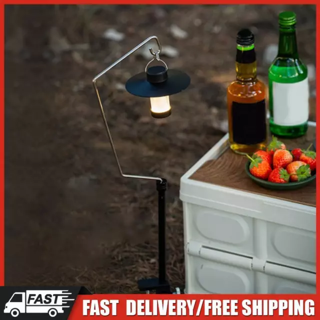 Lamp Hanging Pole Aluminum Alloy Desktop Light Stand for Picnic Hiking Fishing D