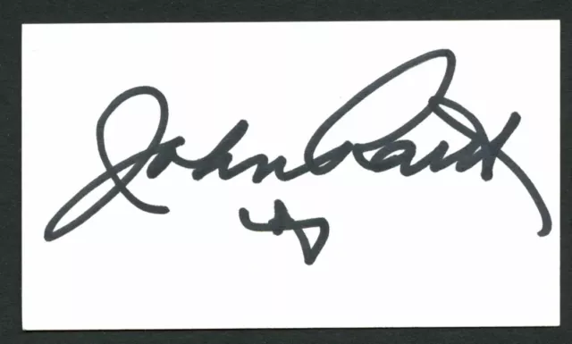 John Raitt (d. 2005) signed autograph auto 2x3.5 cut Actor and Singer E240