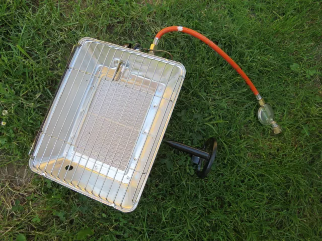 Gas-Heiz-Strahler 4200 W  Bauheizer Heizung für Gasflasche 5 11kg Gasregler