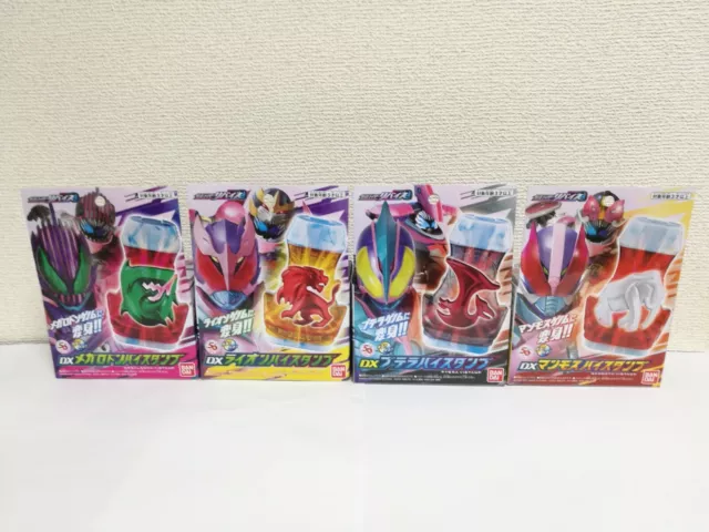 Kamen Rider Revice DX MEGALODON LION MAMMOTH PTERA VISTAMP set Bandai