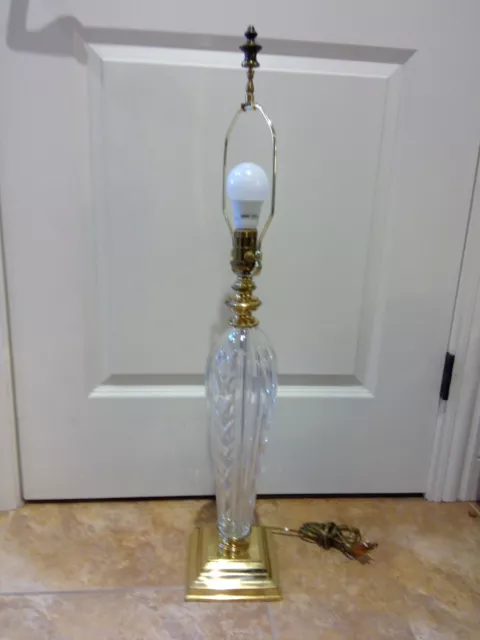 Beautiful Vintage Waterford Cut Crystal Lamp