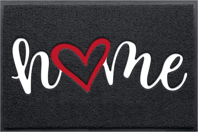 Door Mat Home Welcome Mats Outdoor and Indoor, Heavy-Duty Low-Profile Non-Slip