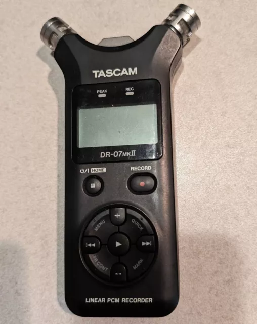 TASCAM DR-07MKII Portable Digital Recorder with Adjustable Microphones