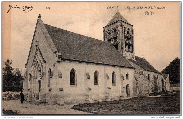 95 OSNY - vue d'ensemble de l'eglise